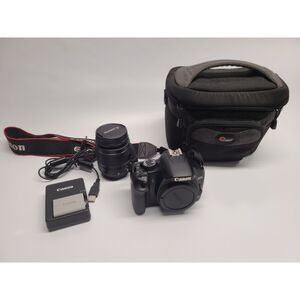 Canon Bundle Digital Rebel XSi 12.2 MP SLR Camera EF-S 18-55mm Zoom Lens Case